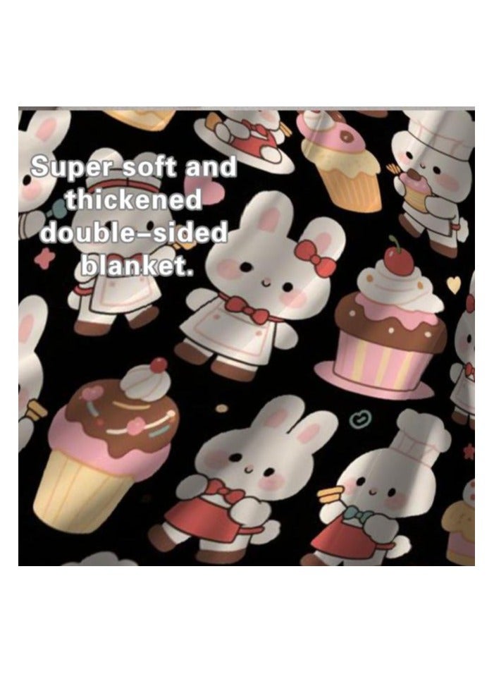 general Children's or student cartoon flannel thin blanket (warm and comfortable, suitable for sleep, games) 100cm*150cm - 213 - Image 5