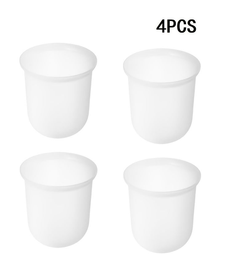 4pcs Toilet Brush Cups For Bathroom Storage And Cleaning Tool Organization - Image 1