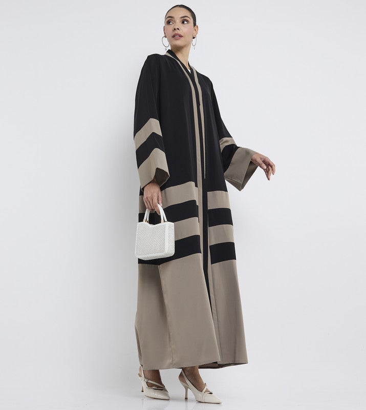 ROZA Stylish Pleating abaya - Image 5