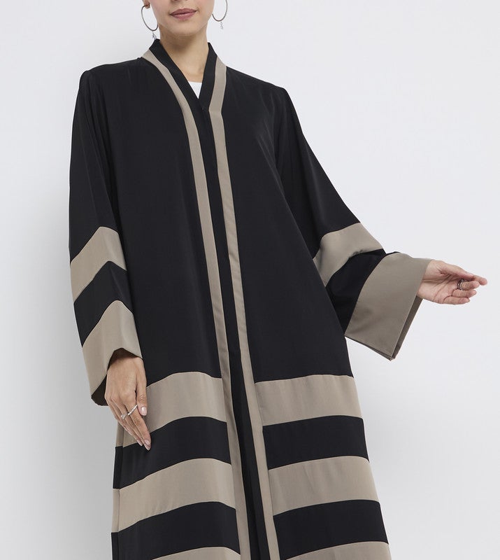 ROZA Stylish Pleating abaya - Image 3