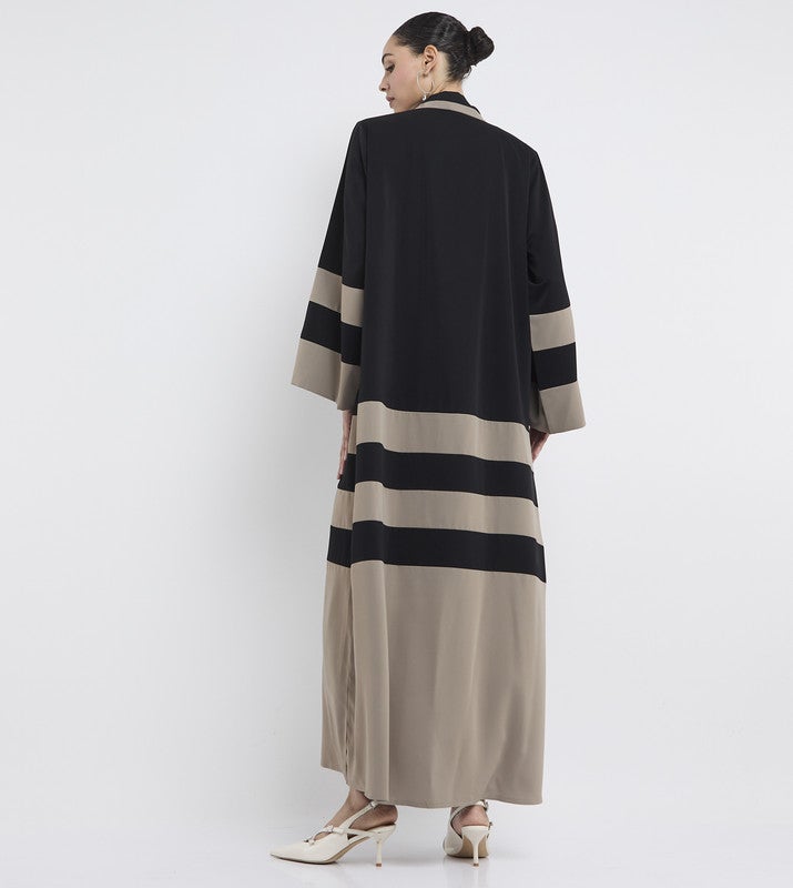 ROZA Stylish Pleating abaya - Image 4