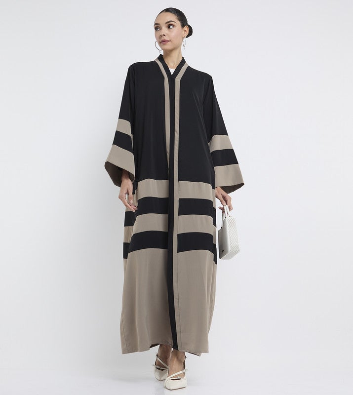 ROZA Stylish Pleating abaya - Image 2