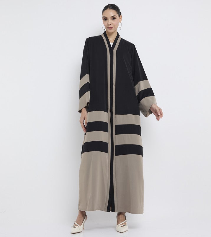 ROZA Stylish Pleating abaya - Image 1