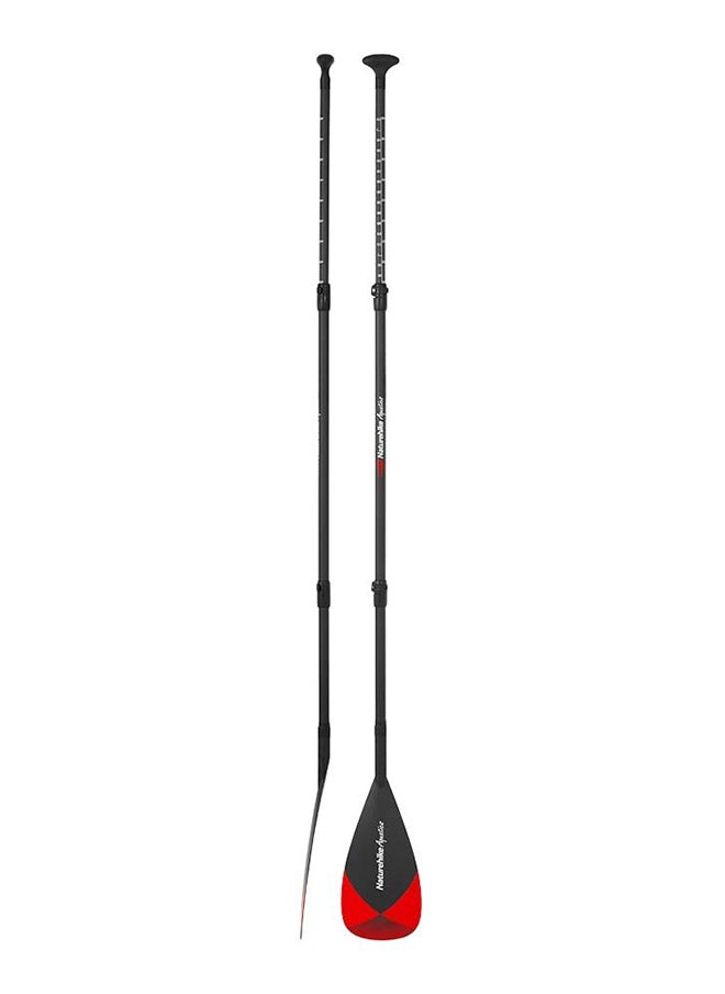 Naturehike - All Round Series Paddle | Lightweight Adjustable Aluminum Alloy Shaft | Durable Glass Fiber + PEP + Nylon Blade | ABS Outer Lock + Marble Lock Handle | Ideal for Stand Up Paddleboarding | Black-Red, 165-215cm - Image 1