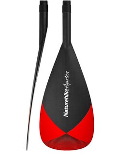 Naturehike All Round Series Paddle | Lightweight Adjustable Aluminum Alloy Shaft | Durable Glass Fiber + PEP + Nylon Blade | ABS Outer Lock + Marble Lock Handle | Ideal for Stand Up Paddleboarding | Black-Red, 165-215cm  - Image 2