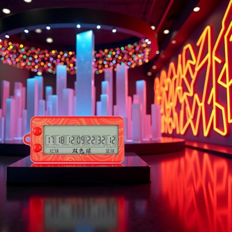Red Fortune Lottery Machine Electronic Number Selector Portable Random Number Generator Bingo Sets - Image 3