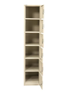 RIGID Steel Curved 6 doors Locker Beige 180x38x46.5cm  - Image 3