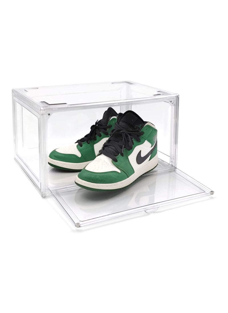 Generic - Acrylic Shoe Display Case Transparent Sneaker Box Storage Boxes Clear Plastic Stackable Boot & Shoe Boxes Clear Shoe Organizer Containers with Lids - Image 1