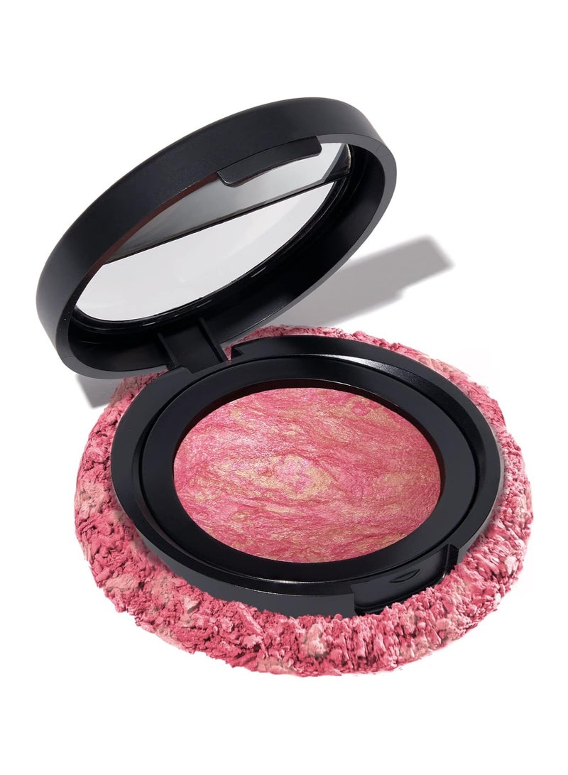 LAURA GELLER NEW YORK Baked Blush n Brighten Marbleized Blush Sunlit Rose Creamy Lightweight Natural Finish - Image 1