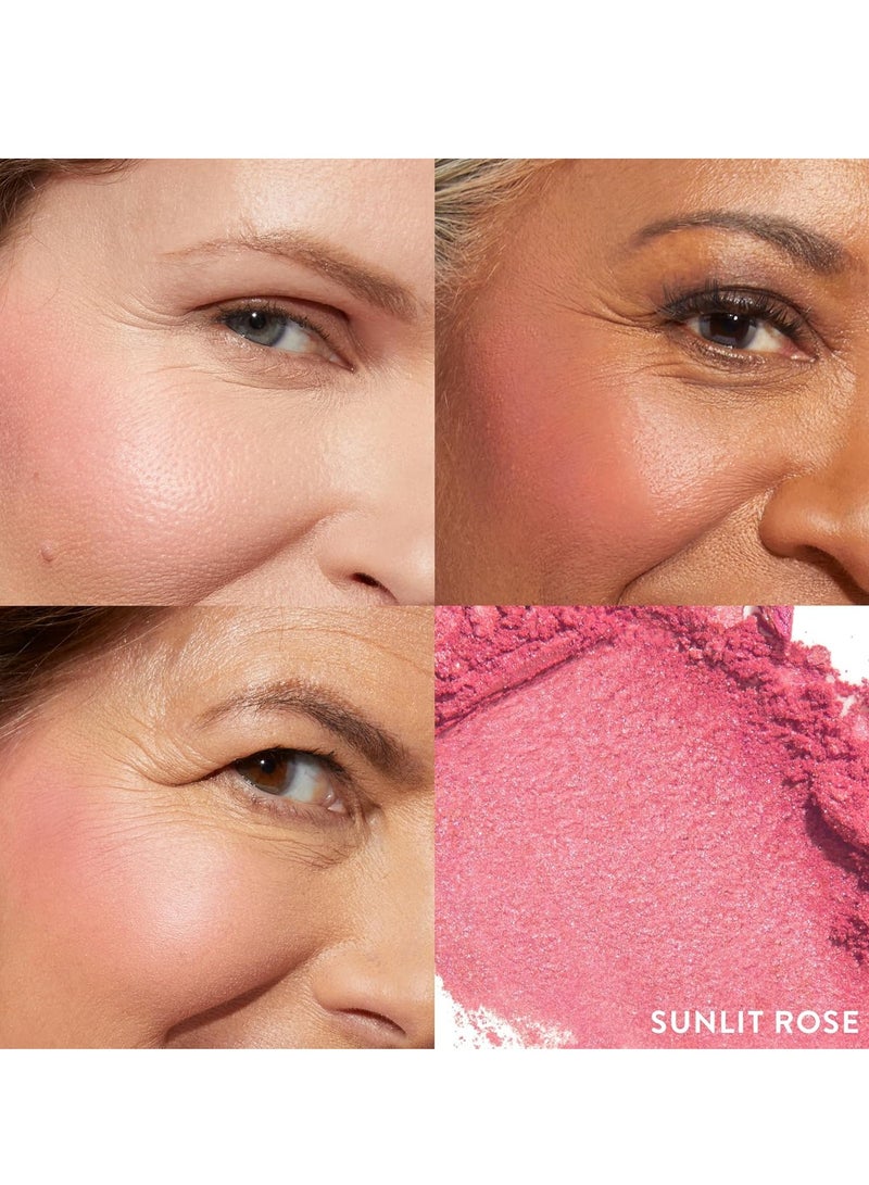 LAURA GELLER NEW YORK Baked Blush n Brighten Marbleized Blush Sunlit Rose Creamy Lightweight Natural Finish - Image 3