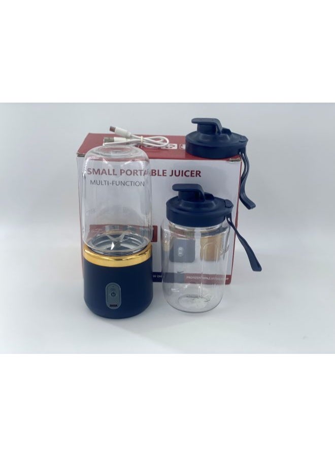 Genrics Portable Personal Electric USB Juicer，450ML Mini Blender Portable Blender For Shakes and Smoothies juice，12 Blades Great for Mixing Compact, Convenient and Versatile - Image 1