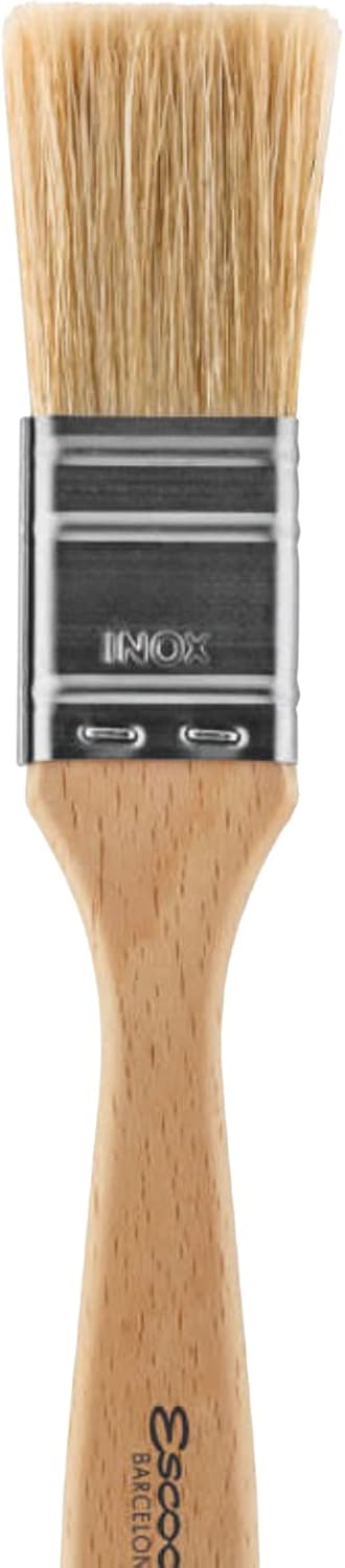 Escoda Series 8146 Artist Oil and Acrylic Paint Brush for Murals Decorative Work  Faux Finishing Natural Chungking Hog Bristle Flat Single Thick Bristle Size 18 - Image 2