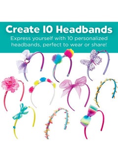 Creativity for Kids Fashion Headbands Craft Kit, Makes 10 Unique Hair Accessories  - Image 3