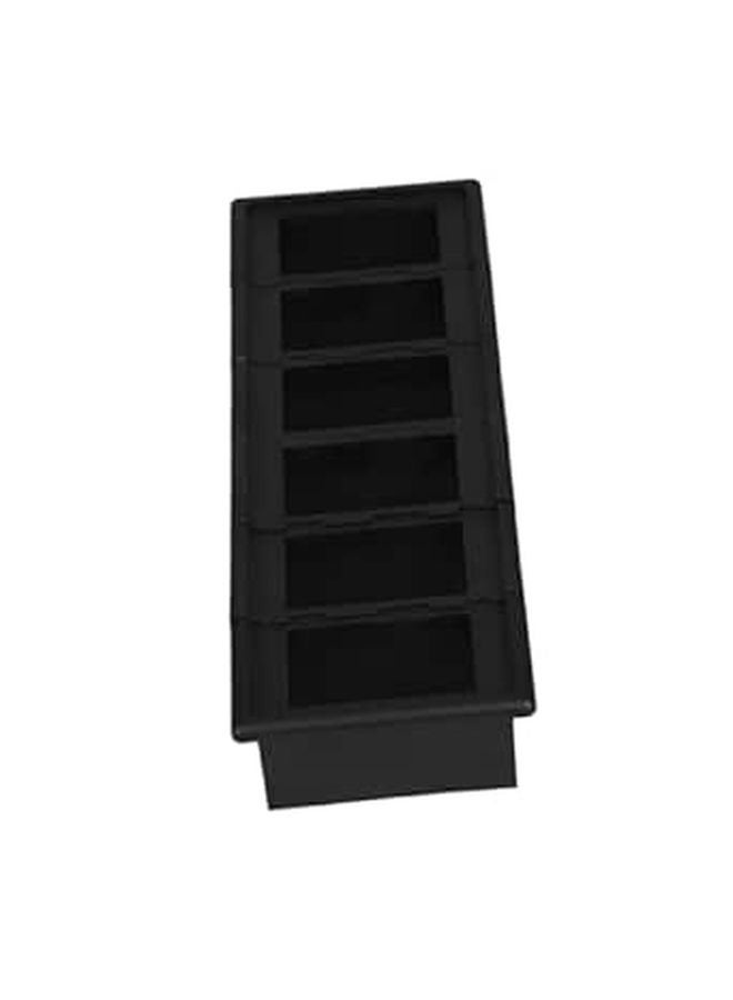 Black Rocker Switch Panel Mount Housing Fade Resistant Finish For Vehicles Boats - Image 1