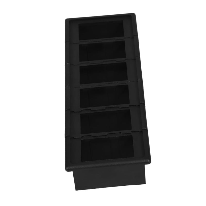 Black Rocker Switch Panel Mount Housing Fade Resistant Finish For Vehicles Boats - Image 2