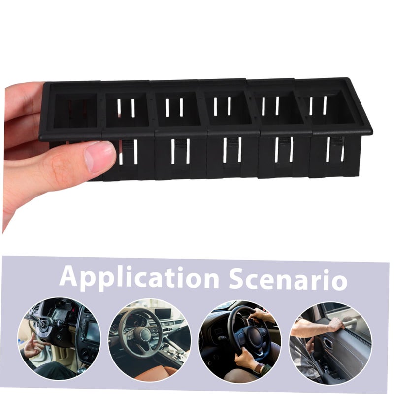 Black Rocker Switch Panel Mount Housing Fade Resistant Finish For Vehicles Boats - Image 4