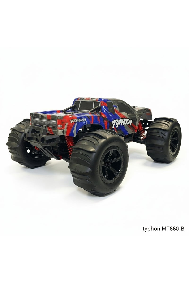 تايفون Mytoys Hobbiway Typhoon RED - High-Speed RC Off-Road Desert Racing Car 4WD MT660 1/10  – 2.4GHz Remote Control - Image 3