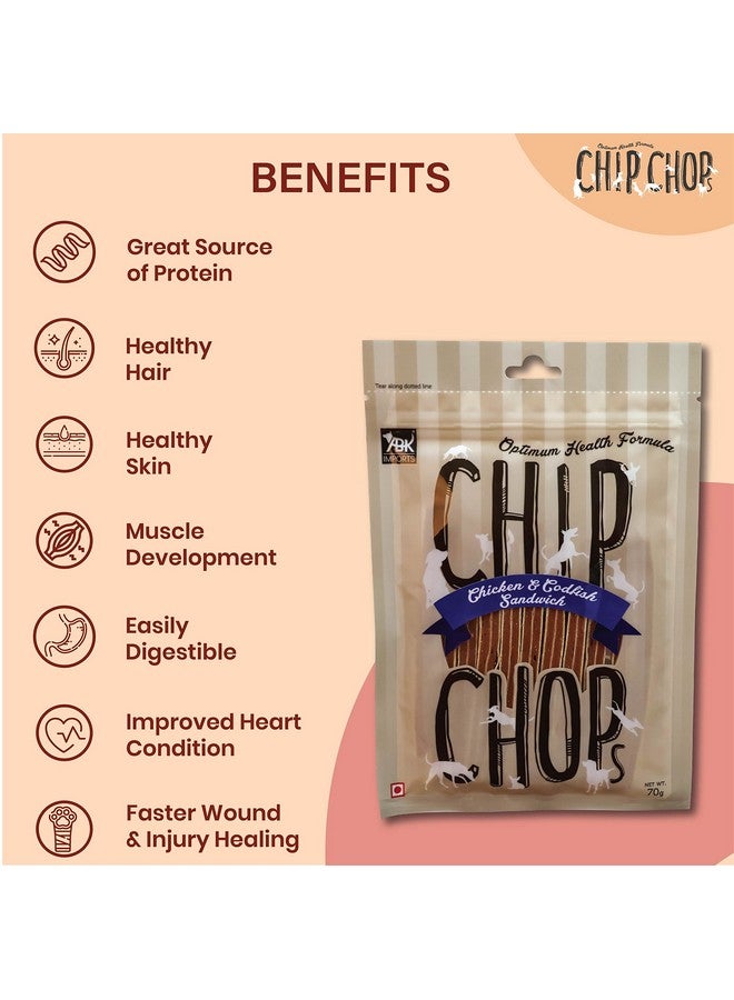 تريكسي مكافآت الكلاب من بريميو قلوب الدجاج، 100 جرام وشرائح الدجاج وسمك القد، 70 جرام - مناسبة لجميع سلالات الكلاب - Image 5