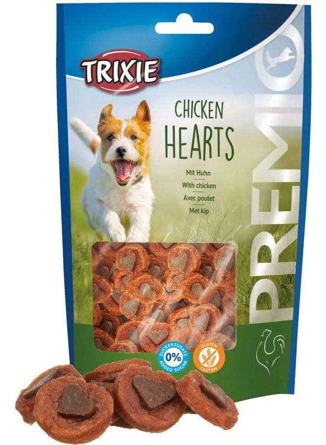 تريكسي مكافآت الكلاب من بريميو قلوب الدجاج، 100 جرام وشرائح الدجاج وسمك القد، 70 جرام - مناسبة لجميع سلالات الكلاب - Image 1