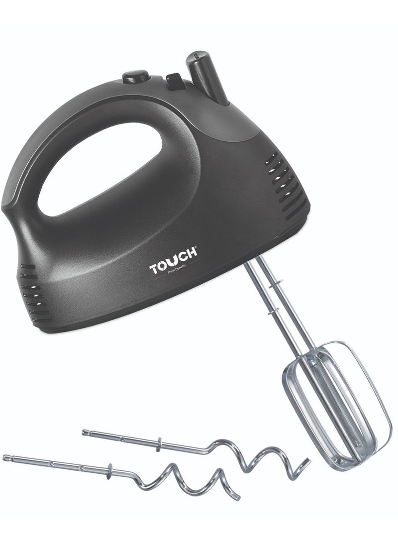TOUCH Elzenouki Hand Mixer, 600 Watt, Black - 40552N