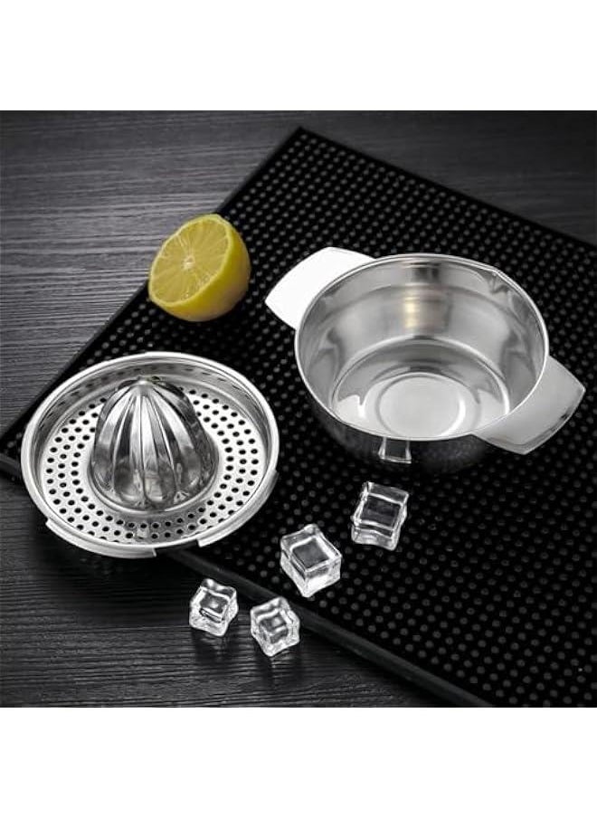 HOOKOR Citrus Lemon Orange Grapefuit Juicer Manual Squeezer 304 Stainless Steel Robust Hand Juicer Reamer Rotation Press with Strainer 2 Pour Spouts, Dishwasher Safe, Easy to Clean, Heavy Duty  - Image 5