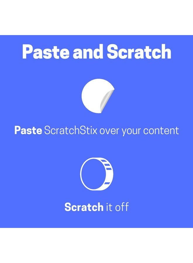ScratchStix 50 Pack, 3" Heart Scratch Off Stickers Labels - Gold - Image 4