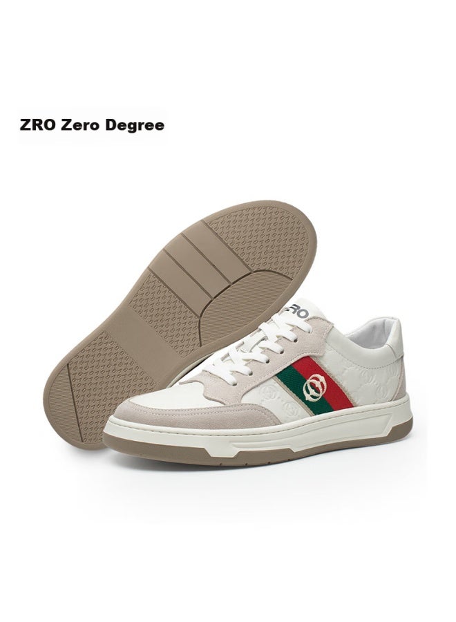 Zero Lingdu Zero Men's Shoes, Comfortable, Stylish, Versatile, Casual Sneakers, Outdoor Trendy Skateboard Shoes, White Sneakers For Men, White And Gray, Size 42 - Image 2