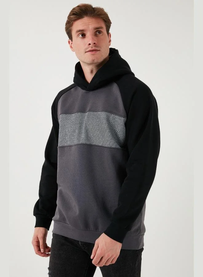 Buratti  Buratti Cotton Regular Fit Color Block Hooded Sweatshirt Men's SWEAT 5905771 for Men | Best Price UAE