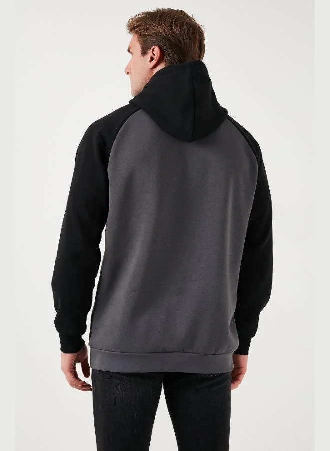 Buratti  Buratti Cotton Regular Fit Color Block Hooded Sweatshirt Men's SWEAT 5905771 for Men | Best Price UAE