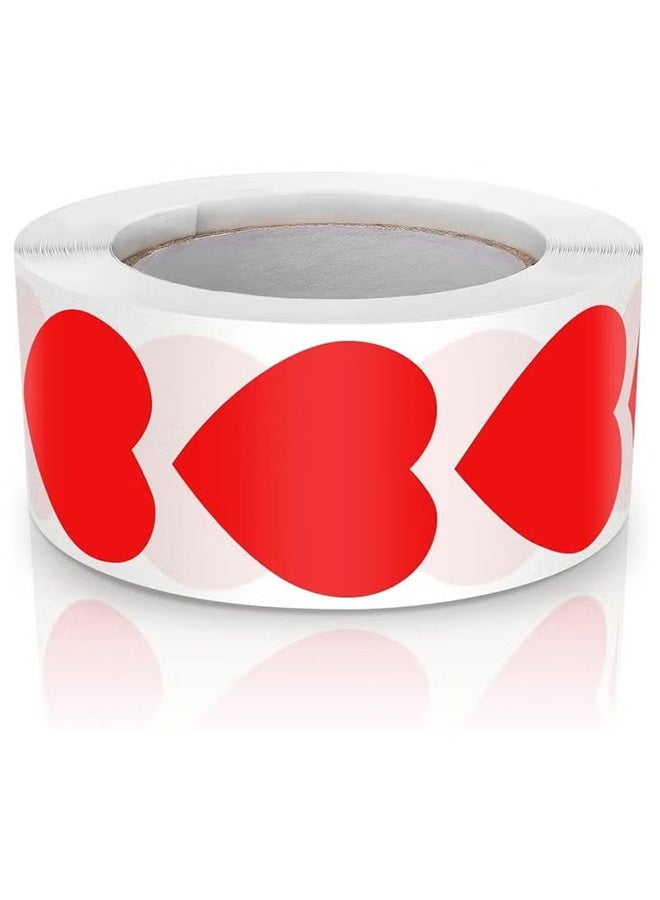 YJ Heart Stickers Roll 2.5cm Valentine's Day Love Shape Labels Waterproof Removable for Craft Envelopes Boxes Gift Tags Bags Wedding 500 PCS - Image 3