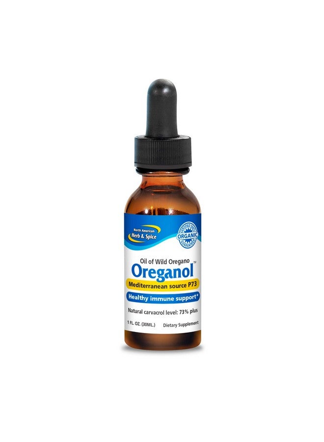 North American Herb & Spice Oreganol P73 1 Fl. Oz. Supports Healthy Immune & Inflammatory Response Wild Oregano Oil Nongmo Certified Organic 432 Total Servings - Image 1