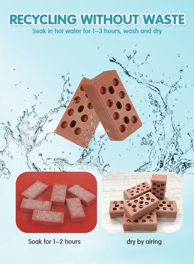 240Pcs Building Kit for Children,DIY Villa Building Set with Simulated Brick,Pretend Architect Construction Toy,Mini Garden Accessories,STEM Building Toy