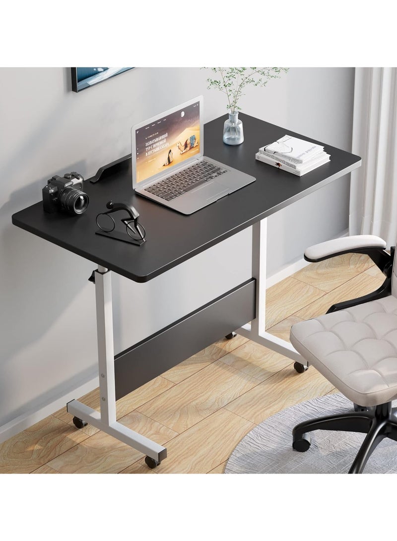 DubaiGallery Computer Desk, Portable Desk Game Table, Modern Design Standing Desk, Bedside Table Mobile Lifting Table, Home on Wheels - Image 1