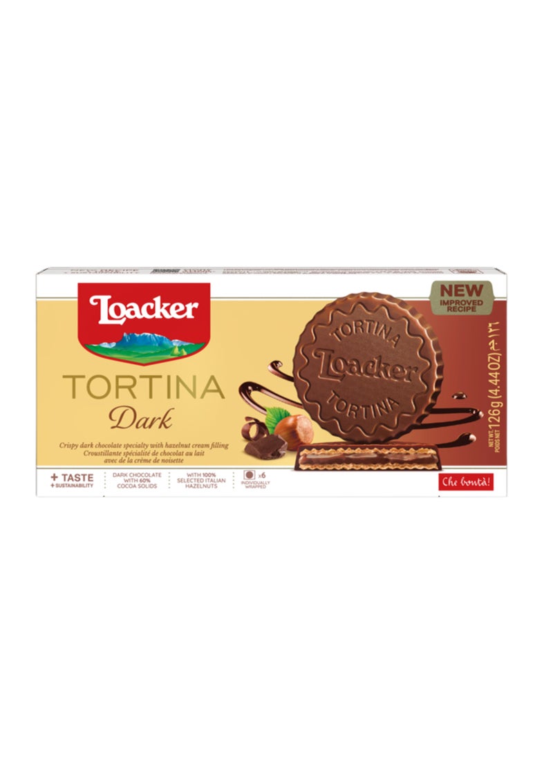 Loacker Tortina Dark Hazelnut - Image 1