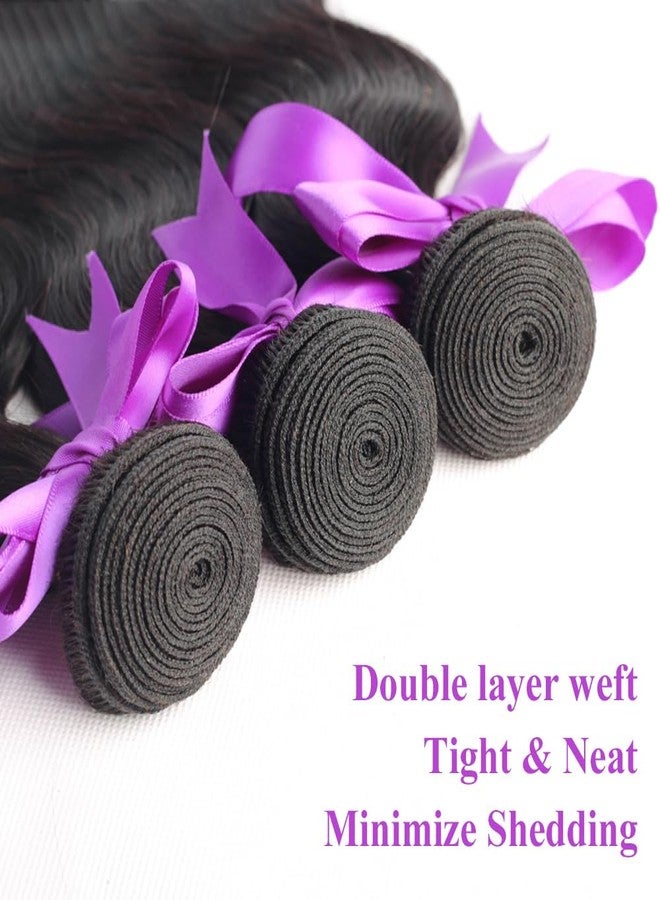 ALLRUN Body Wave Bundles Human Hair 18 20 22 Inch 3 Bundles Human Hair Body Wave 10A 100% Unprocessed Brazilian Virgin Hair for Black Women Remy Hair Extension - Image 3