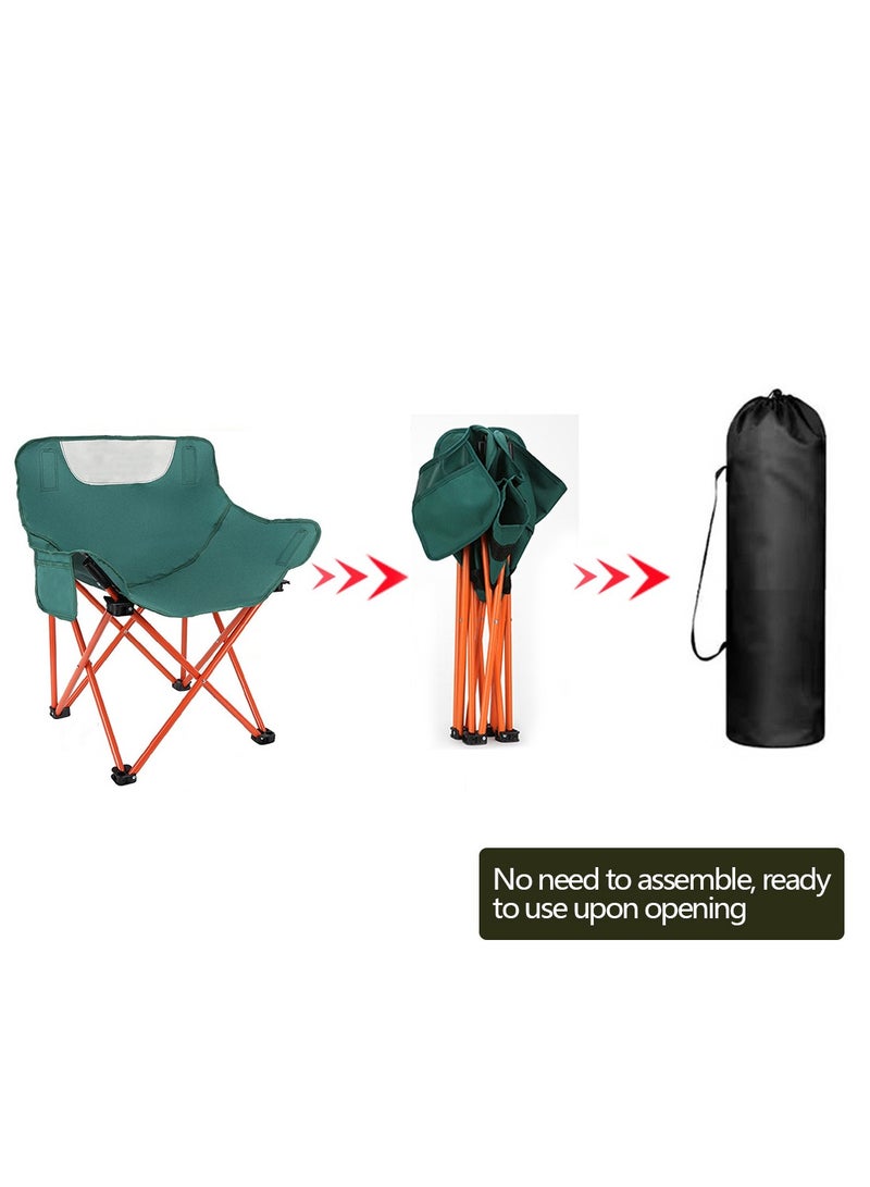 Yolu Outdoor Camping Chair Folding Chairs with Carry Bag Lightweight seat Portable Chair for Camping, Hiking,Fishing, Beach, BBQ and Picnics  - Image 3