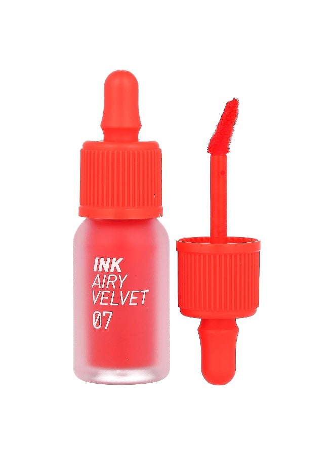 Peripera Peripera, Ink Airy Velvet Lip Tint, 07 Heart Grapefruit, 0.14 oz (4 g) - Image 1