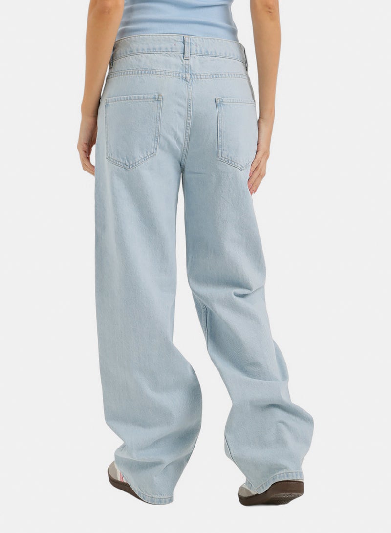 Carina Seam-Detail Denim Pants - Image 4