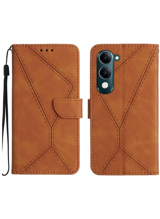 Case For vivo Y04 4G / Y29s 5G Stitching Embossed Leather Phone Case  - Image 1