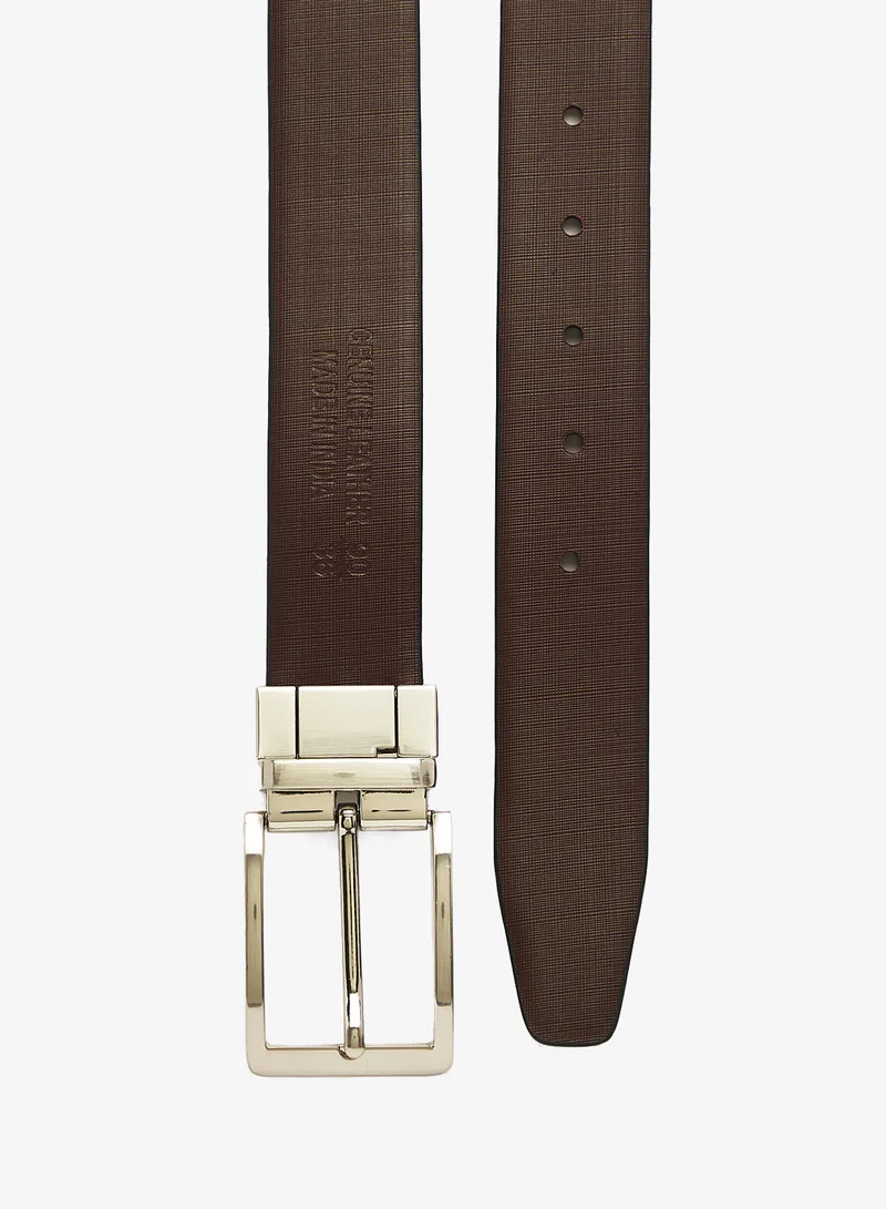 Robert Wood  Genuine Leather Reversible & Resizable Formal Belt for Men | Best Price UAE