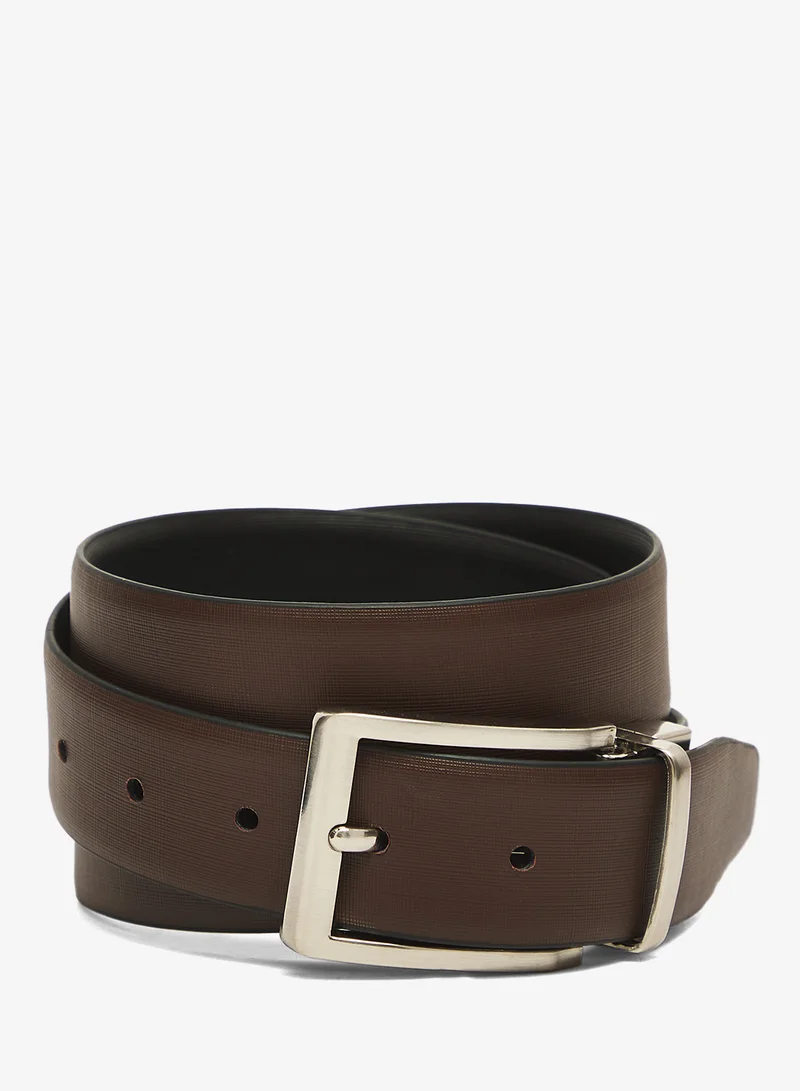 Robert Wood  Genuine Leather Reversible & Resizable Formal Belt for Men | Best Price UAE