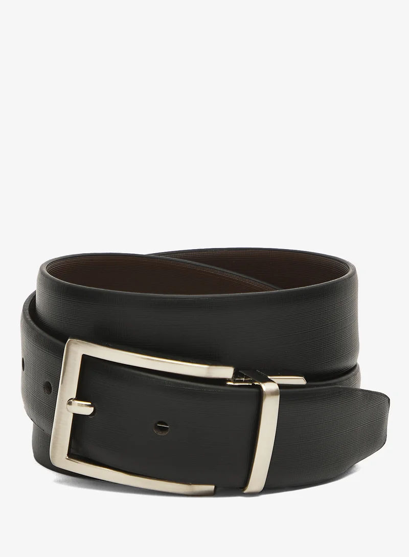 روبرت وود حزام رسمي من الجلد الطبيعي قابل للعكس والتعديل