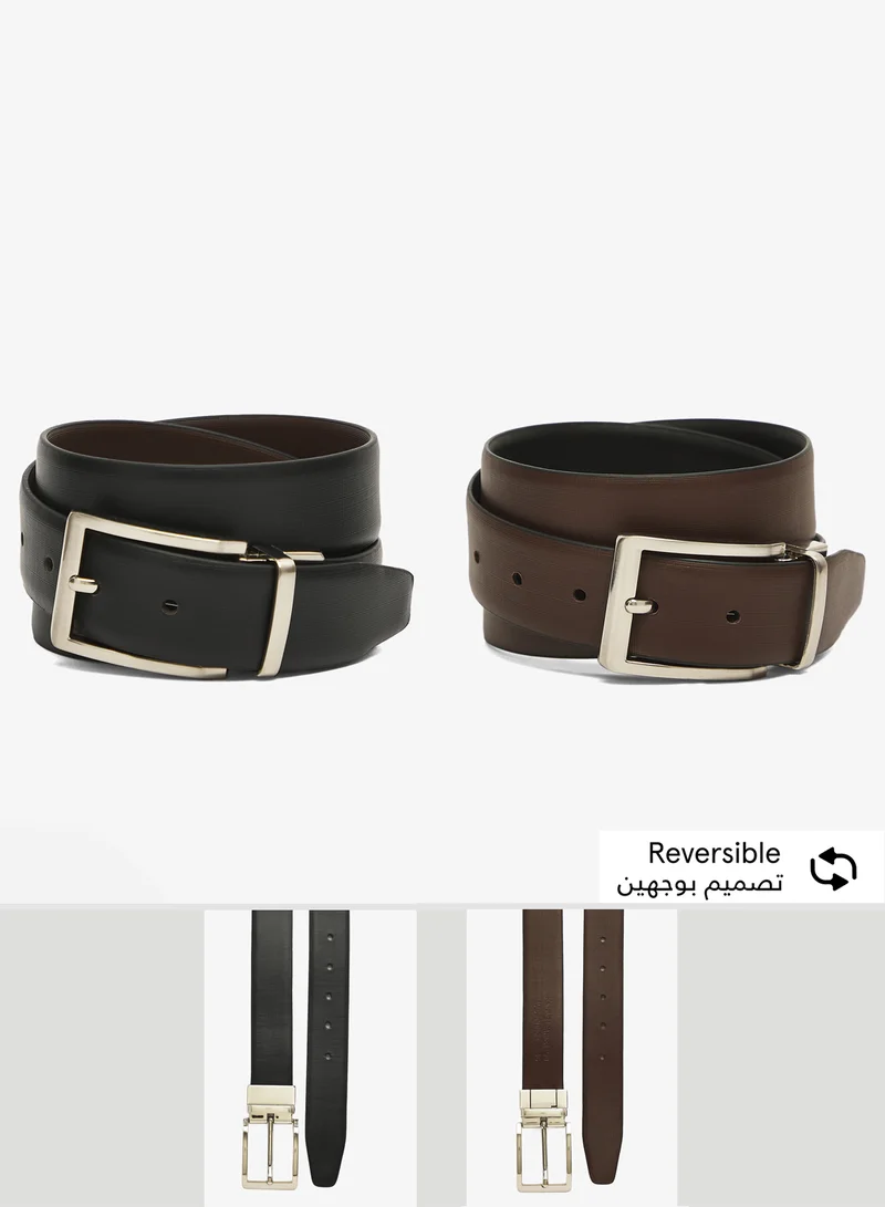 Genuine Leather Reversible & Resizable Formal Belt