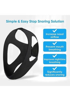 YOUGE Breathable Anti Snoring Chin Strap, Correction of Open Mouth Respiratory Resistance to Snoring Strap, Keep Mouth Closed While Sleeping for Men and Women  - Image 2