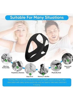 YOUGE Breathable Anti Snoring Chin Strap, Correction of Open Mouth Respiratory Resistance to Snoring Strap, Keep Mouth Closed While Sleeping for Men and Women  - Image 4