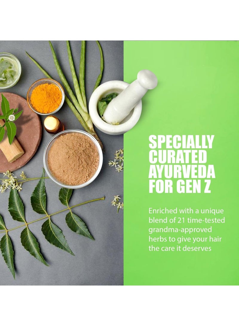 Kesh King Organics Neem & Bhringraj Anti Dandruff shampoo, reduces hairfall, certified organic ayurvedic formula for flake free healthy scalp, sulphate & paraben free, 300ml - Image 5