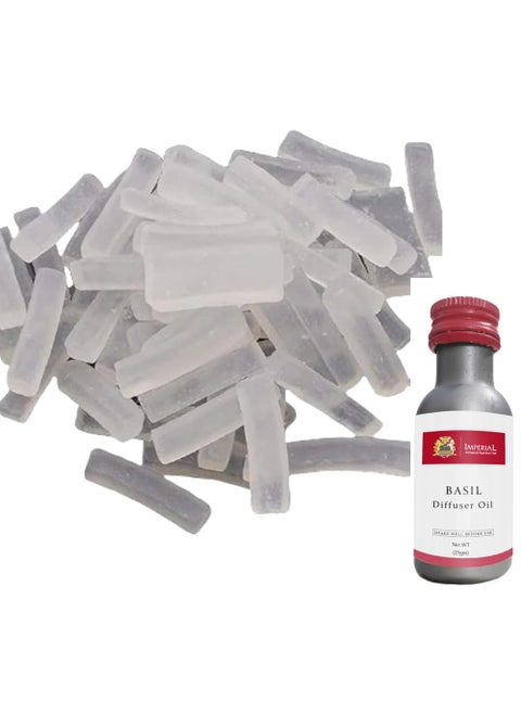 Glycerin Soap BaseTransparant Soap Base Making Meterial 1 kg with Free 25 Ml Basil Perfume Oil