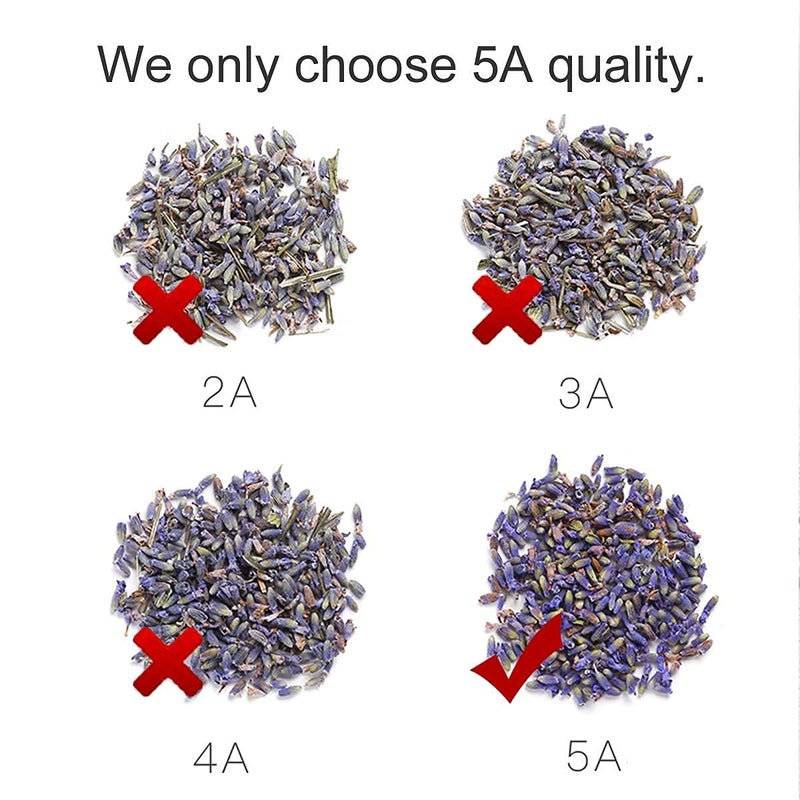 Cedar Space زهور اللافندر المجففة لحقائب العطر المنزلية درجة زهور اللافندر المجففة للشاي، الخبز، الليمونادة، الحمامات، تزيين الزفاف، رائحة منعشة - Image 3