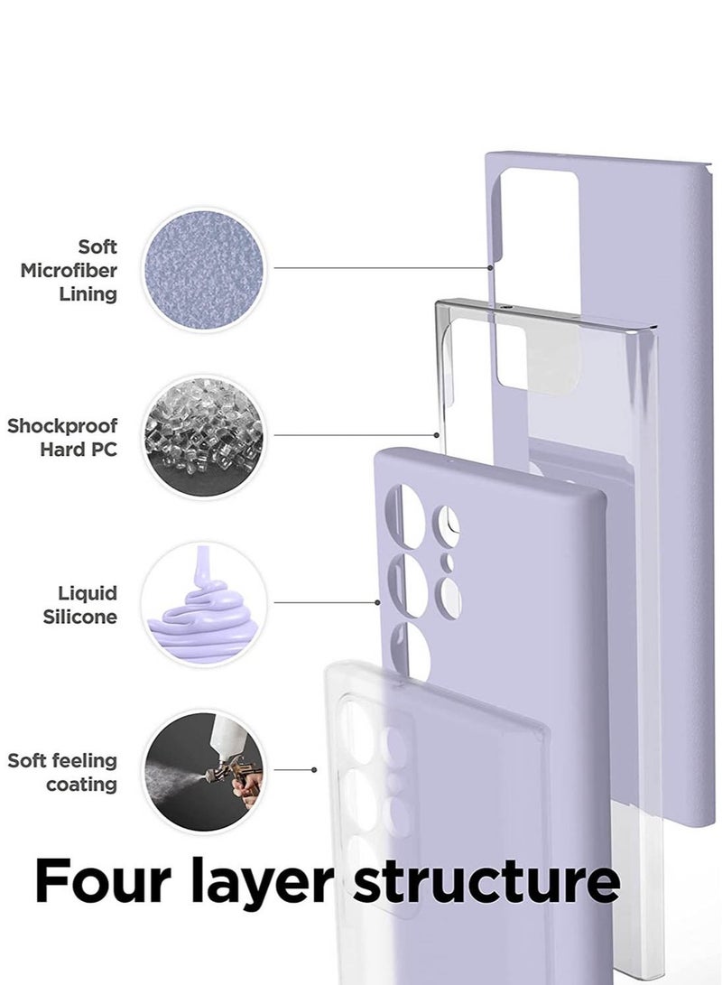 Elago Silicone for Samsung Galaxy S23 Ultra Case Cover - Lavender - Image 4