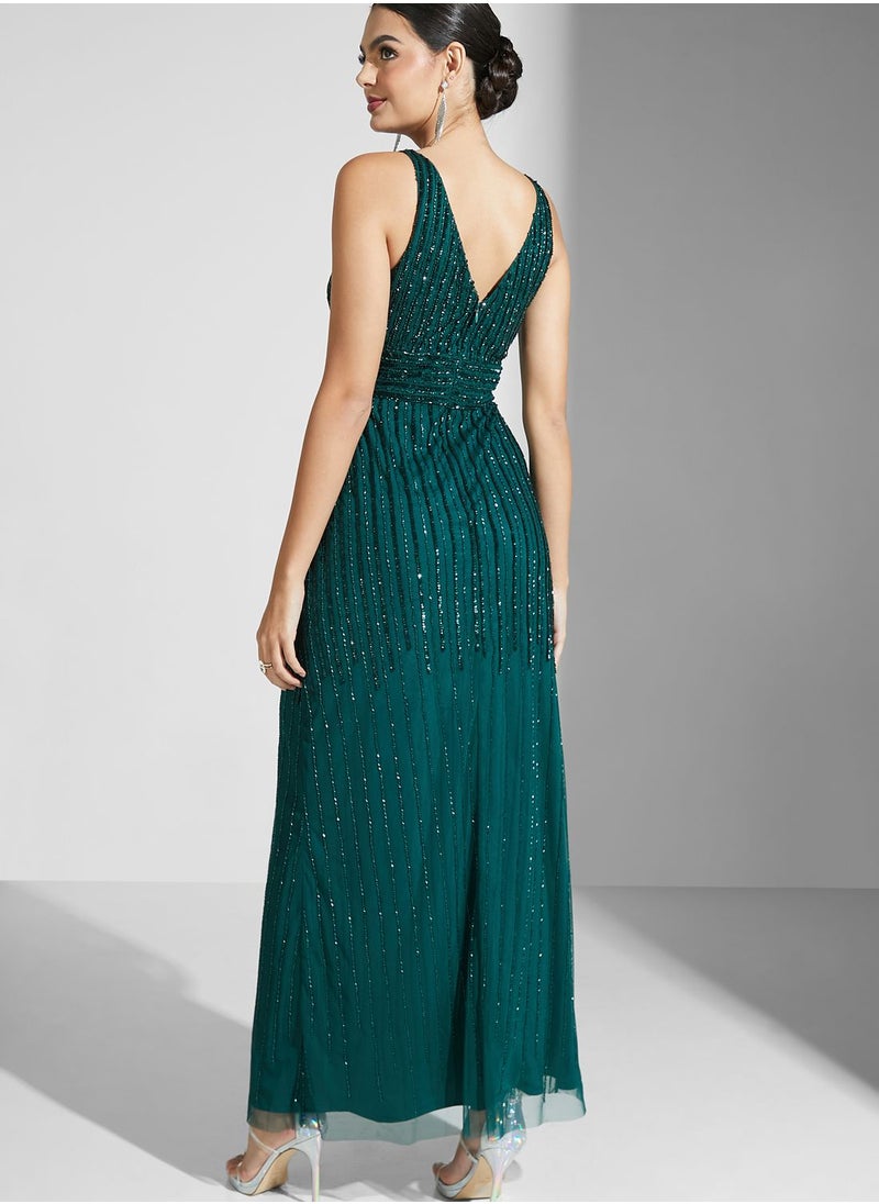 Namshi x Shouq Embellished Dress  - Image 2